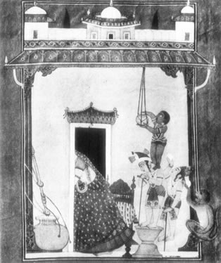 Images from the Bhagavad-Gita, Krishna stealing Butter

, Image 35 of 40  -  29 kB