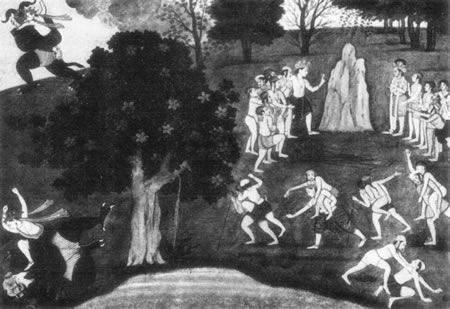 Images from the Bhagavad-Gita, Balarama killing the Demon Pralamba

,Image 40 of 40  -  35 kB
